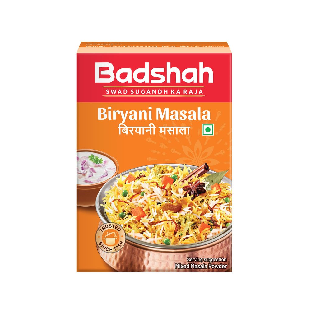 Badshah Shahi Biryani Pulav Masala Powder | Pulao Masala Powder Spice | For Healthy Delicious & Flavourful Cooking | Hygienically Packed | 50 Gram | Pack 1