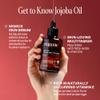 Cliganic Organic Jojoba Oil Bulk 32oz, 100% Pure, Natural Cold Pressed Unrefined Hexane Free Oil for Hair & Face view 4