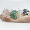 4 Kinds Crystal Moon Pendant Wire Wrapped Necklace Tree of Life Reiki Energy Crystal Pendant-Clear Quartz/Obsidian/Green Aventurine/Rose Quartz-Gift for Her (Green Aventurine) view 1