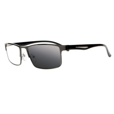 bestsight1936 Men Auto Gray Nerd Geek Reading Glass UV400 Sunglass