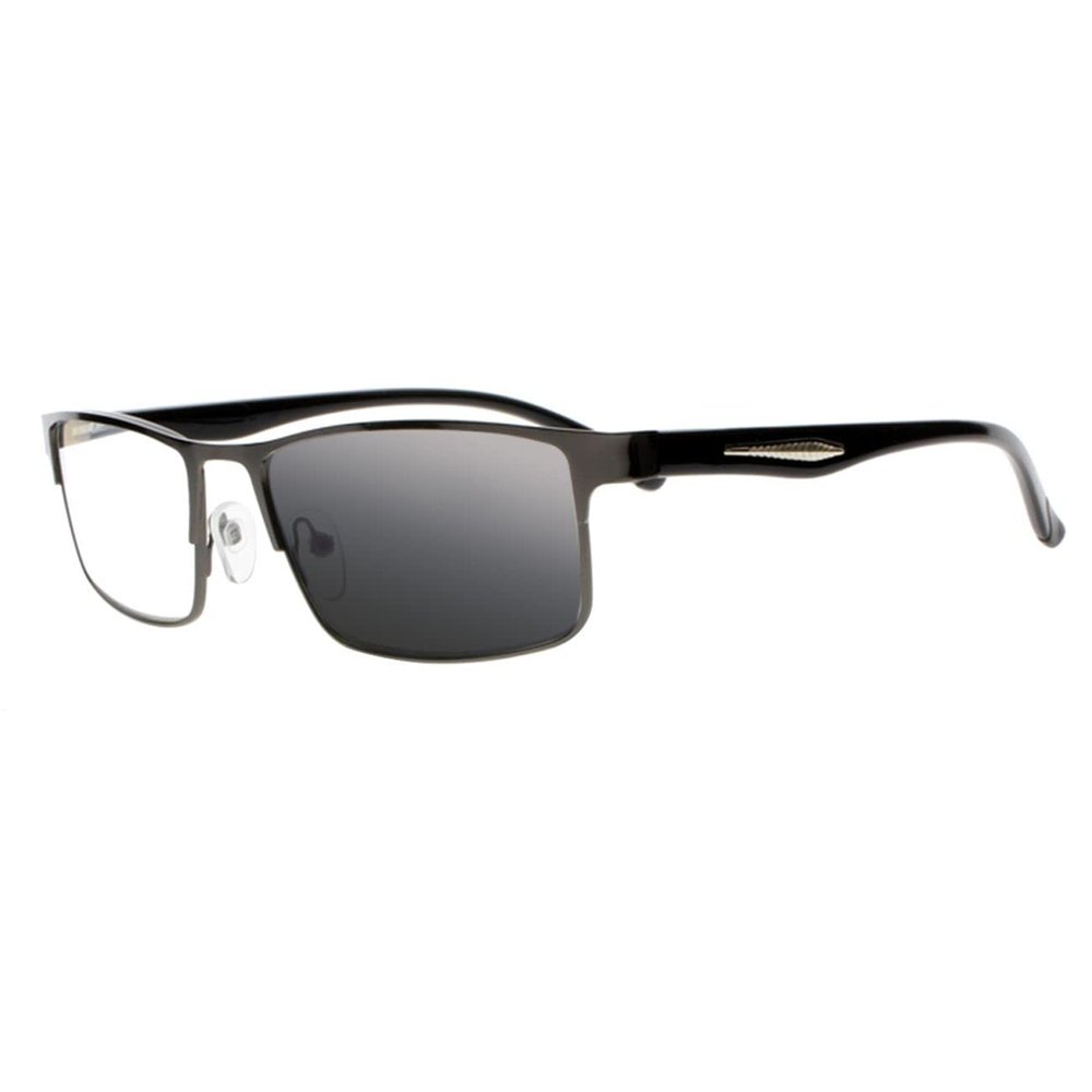 bestsight1936 Men Auto Gray Nerd Geek Reading Glass UV400 Sunglass