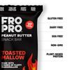 FROPRO Snack Bars - Plant powered peanut butter protein bars. All-Natural, Gluten-Free, Dairy-Free, Egg-Free, & Non-GMO | Toasted Mallow, 12 Pack view 2