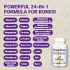 Strong Bone Support Supplement  22-in-1 Calcium, Magnesium & Vitamin D3 + K2 Formula with Glucosamine & Zinc, Enhanced Absorption Skeletal Health Capsules, 180 Veg Caps | NEW ROOTS HERBAL view 3