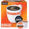 Dunkin' Single-Serve Coffee K-Cup, Dark Roast, Carton of 4 Boxes of 22 view 1