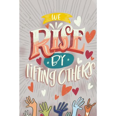 Tree-Free Greetings 12 Pack Support - Encouragement Notecards, Eco Friendly, Made in USA, 100% Recycled Paper ECOnotes, 4 x 6 Inches, We Rise (FS54323)