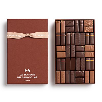 LA MAISON DU CHOCOLAT Coffret Maison, Gourmet Dark And Milk French Chocolate Gift Box (40 Pieces)