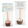 12ct Personalized Wedding Favors Hot Chocolate Spoons (12 Pack) Gourmet Dark Chocolate - Blue Love is Sweet view 1