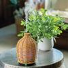 Airome Wicker Medium Rattan Essential Oil Diffuser|100 mL Humidifying Ultrasonic Aromatherapy Diffuser 8 Colorful LED Lights, Intermittent & Continual Mist, Auto Shut-Off view 2
