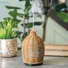 Airome Wicker Medium Rattan Essential Oil Diffuser|100 mL Humidifying Ultrasonic Aromatherapy Diffuser 8 Colorful LED Lights, Intermittent & Continual Mist, Auto Shut-Off view 3