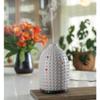 Airome Gray Hobnail Medium Ceramic Essential Oil Diffuser|100 mL Humidifying Ultrasonic Aromatherapy Diffuser 8 Colorful LED Lights, Intermittent & Continual Mist, Auto Shut-Off view 2