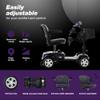 4 Wheel Electric Mobility Scooter - Max Speed 4.97 Mph, Max Load 265lbs Wheelchair Device for Travel, Adults, Elderly - Purple view 4
