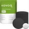 25 Pack Libre 2 Sensor Covers, KOVOQ Freestyle Libre 2 & Lingo CGM Waterproof Patches, Protective Hard Shell Cover, Against Bumps and Scratches, Breathable and Hypoallergenic (Black) view 1