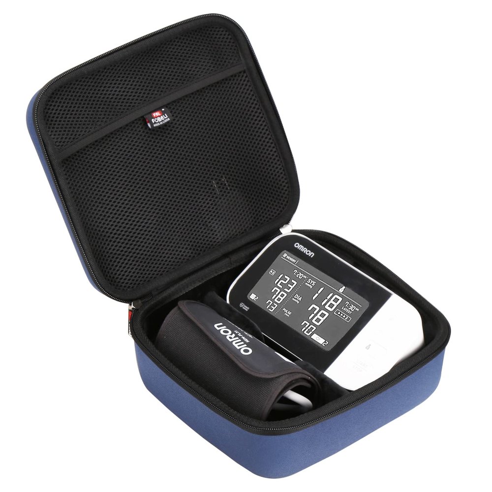 FBLFOBELI Hard Storage Case Compatible with OMRON Platinum BP5450/10 Series BP7450/Gold BP5350/7 Series BP7350 Blood Pressure Monitor with Upper Arm Cuff, Case Only