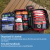 Besst Survivor Comprehensive First Aid Kits- Advanced Trauma Kits with Labeled Compartments, Large Emergencies Medical Kits for Car, Home, Camping and Outdoor Emergencies -324Piece Set view 2