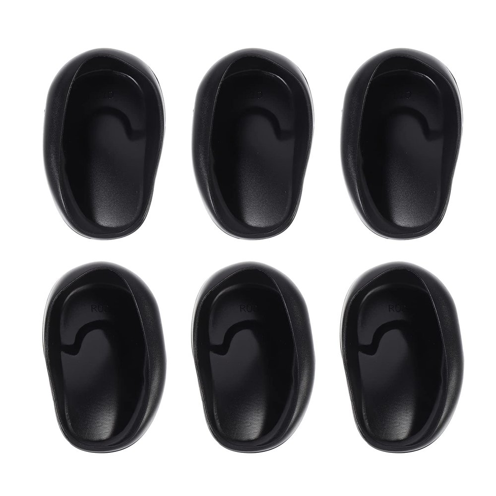 Black Hair Dye Black Hair Dye Earmuffs Ear Covers for Barber Home Salon