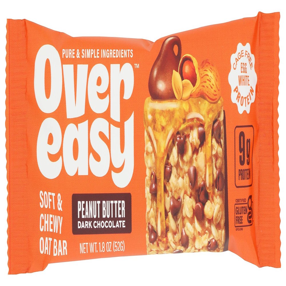 Over Easy, Breakfast Bar Peanut Butter Dark Chocolate, 1.8 Ounce