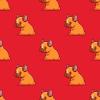 Cute Red French Bulldog Wrapping Paper, Frenchie Gift Wrap for Christmas, Frenchy Theme Party Decor, Puppy Dog Birthday (Red, 12 foot x 29 inch roll) view 2