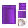 100 Pack Smell Proof Bags 3 x 4 Inch Resealable Mylar Bags Foil Pouch Flat Bag with Front Window Purple view 4