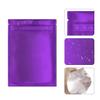 100 Pack Resealable Smell Proof Bags 4 x 6 Inch Mylar Bags Foil Pouch Flat Bag with Front Window Purple view 4