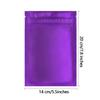 100 Pack Mylar Bags for Food Storage 5.5 x 7.8 Inch Resealable Foil Pouch Bag with Front Window Purple view 3