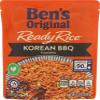 BEN'S ORIGINAL Ready Rice Korean BBQ Flavored Rice, Easy Dinner Side, 8.5 oz Pouch view 3