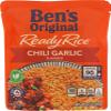 BEN'S ORIGINAL Ready Rice Chili Garlic Flavored Rice, Easy Dinner Side, 8.5 oz Pouch view 3