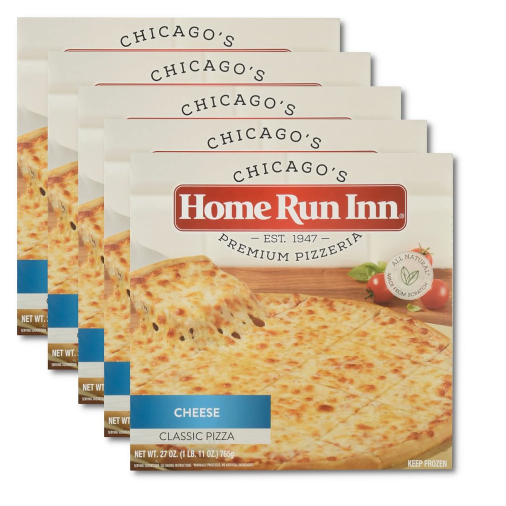 Home Run Inn Classic Cheese Pizza - All Natural - Minimally Processed - Made from Scratch - No Preservatives and Ready Set Gourmet Donate A Meal Program - 5 Pack