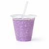 4U'LIFE 20 oz. Crystal-Clear PET Plastic Cold Cups, Beverage Cups With Flat Lids- With Straw Slot-16 Sets view 2