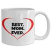 Best mom ever mug, 11 oz coffee cup, valentines day gift, fathers day gift, parents appreciation gift view 2