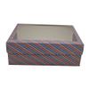 FELANAS Frosty Glossy Gift Boxes with Acetate | Gift Wrap Box for Birthday, Christmas, Graduation Gifts, Flowers, Cake | 33.5 x 25.5 x 11.5 CM : 13.4" x 10" x 4.5" | Frosty Rainbow Glossy view 2