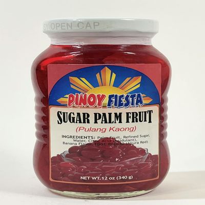 Pinoy Fiesta Sugar Palm Fruit Red Pulang Kaong 340 g (2-PACK)