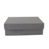 FELANAS Frosty Glossy Gift Boxes with Lid | Gift Wrap Box for Birthday, Christmas, Graduation Gifts, Flowers, Cake | 11 x 19 x 6 CM : 4.5" x 7.5" x2.5" | Frosty Grey view 1