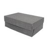 FELANAS Frosty Glossy Gift Boxes with Lid | Gift Wrap Box for Birthday, Christmas, Graduation Gifts, Flowers, Cake | 11 x 19 x 6 CM : 4.5" x 7.5" x2.5" | Frosty Grey view 2