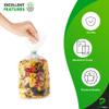 PUREVACY 1000 Pack of Side Gusseted Plastic Bags - 8 x 3 x 20 Inch. Leakproof, Clear Gift Bags for Favors, Baked Gifts view 4