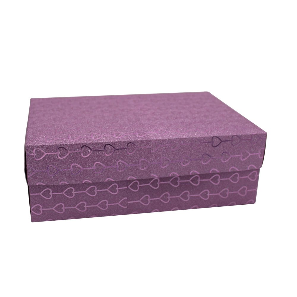 FELANAS Frosty Glossy Gift Boxes with Lid | Gift Wrap Box for Birthday, Christmas, Graduation Gifts, Flowers, Cake | 11 x 19 x 6 CM : 4.5" x 7.5" x2.5" | Frosty Pink Glossy