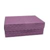 FELANAS Frosty Glossy Gift Boxes with Lid | Gift Wrap Box for Birthday, Christmas, Graduation Gifts, Flowers, Cake | 11 x 19 x 6 CM : 4.5" x 7.5" x2.5" | Frosty Pink Glossy view 1