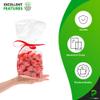 PUREVACY Clear 6x3x15 Inch, 1000 Pack Gusseted Poly Bags for Packaging, Gift, Fruits & Grains view 4