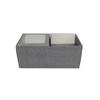 FELANAS 6 Pack Frosty Glossy Gift Boxes with Acetate | Gift Wrap Box for Birthday, Christmas, Graduation Gifts, Flowers, Cake | 33 x 25.5 x 11 CM : 15" x 10" x 4.5" | Frosty Purple Acetate view 3