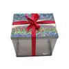 FELANAS 6 Pack Acetate Gift Boxes Iridescent Top with Ribbon | Wrapping Clothing Boxes for Gifts, Mailing, Clothes | 27 x 20 x 25.5 CM : 10.8" x 8" x 10" | Gift Cardboard Boxes (Silver/Pink Ribbon) view 3