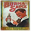 ArtFuzz Vintage Burma Sauce Sign view 1