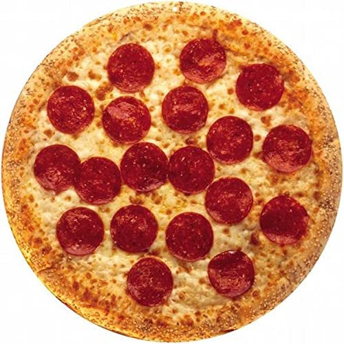 ArtFuzz Medium Size Pepperoni And Cheese Pizza Sign Round