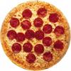 ArtFuzz Medium Size Pepperoni And Cheese Pizza Sign Round view 1