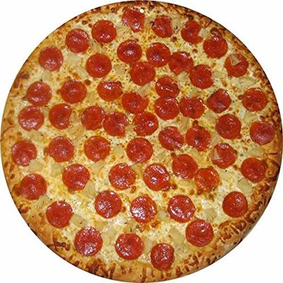 ArtFuzz Large Pepperoni And Cheese Pizza Sign Round 14