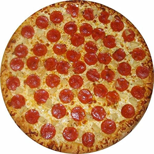 ArtFuzz Large Pepperoni And Cheese Pizza Sign Round 14