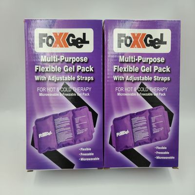 2 Pack Hot & Cold Multi Purpose Flexible Gel Pack with Adjustable Straps ~ for Hot or Cold Therapy