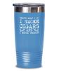 Cigar Tumbler I smoke cigars and I know things Funny Gift For Cigar Lover 20oz, Light Blue view 1