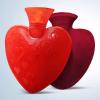 500ml Heart-Shaped Hot Water Bottle with Soft Cover - Hot Water Bag for Pain Relief, Cramps, Back, Neck, Feet, Menstrual Cramps - Premium Cute Cover - Great Gift for Women view 1