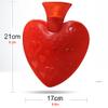 500ml Heart-Shaped Hot Water Bottle with Soft Cover - Hot Water Bag for Pain Relief, Cramps, Back, Neck, Feet, Menstrual Cramps - Premium Cute Cover - Great Gift for Women view 2