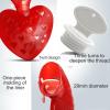 500ml Heart-Shaped Hot Water Bottle with Soft Cover - Hot Water Bag for Pain Relief, Cramps, Back, Neck, Feet, Menstrual Cramps - Premium Cute Cover - Great Gift for Women view 3