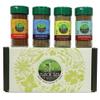 Organic Seasoning Gift Set by Flavor Seed, 4 Glass Shaker Jars of Organic Spice Blends for Grilling & Cooking - Gluten Free, Kosher, Vegan, Non-GMO view 1